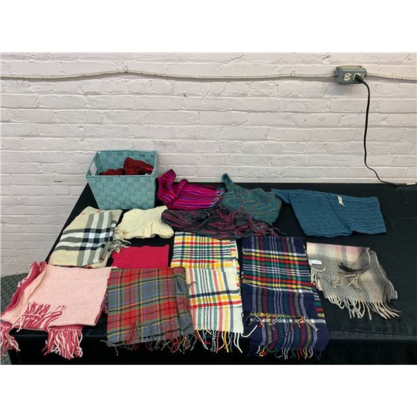 Lot of 15 Knit Scarfs