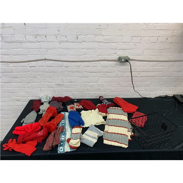Basket FULL of Mitts and Gloves