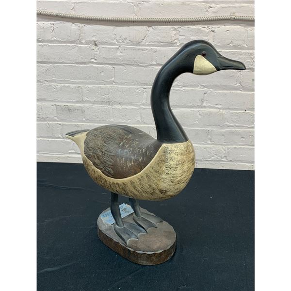 Pierre Constant Carved Goose Sculpture Figurine 19" tall 16" wide