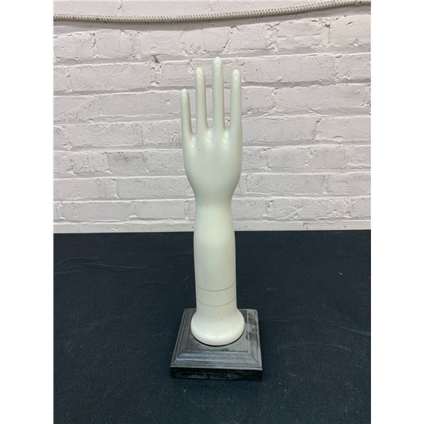 Porcelain Glove Mold / Display Stand 16"