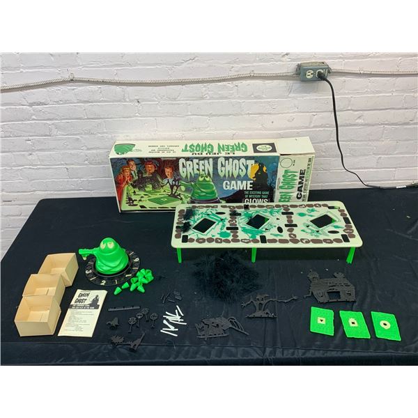 Green Ghost Game Transogram Glow in the Dark Tabletop Board Game - Vintage
