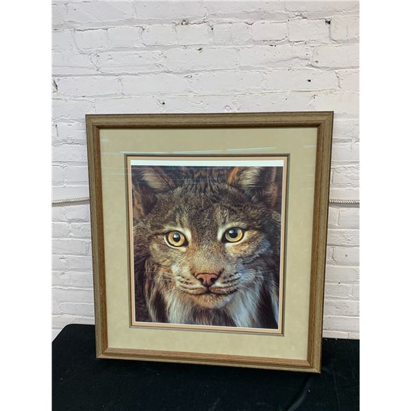 Large Framed Lithograph Art Print, Numbered "Spellbound" by Carl Brenders, 31" x 34"