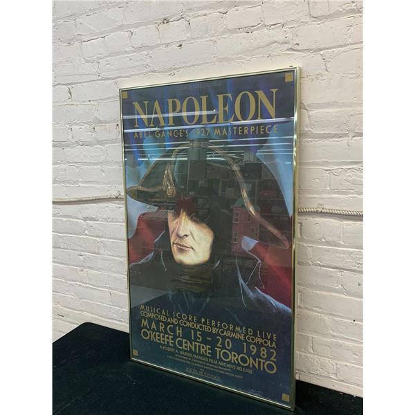 Large Framed Advertising Poster for "Napoleon" Live Musical Score Performance O'Keefe Centre TO