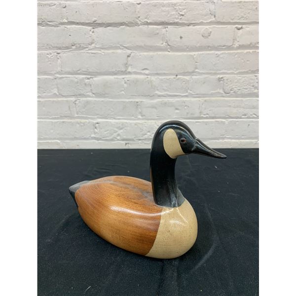 Jim Harkness Carved Wooden, Hand Painted Artist Signed Duck Figurine