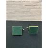 Image 4 : Green Stone & Metal Elephant Bookends