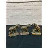 Image 1 : 3 Metal Elephant Bookends