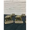Image 2 : 3 Metal Elephant Bookends