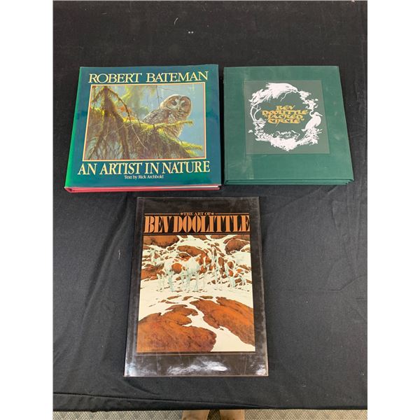 Lot of 3 Art Books Robert Bateman, Bev Doolittle
