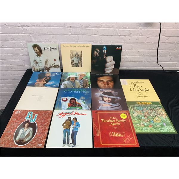 Lot of 14 Vinyl Records LPs Cat Stevens, Rod Stewart, Don McLean, The Ventures, etc