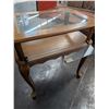 Image 3 : Curio Glass Top End Table Display Cabinet