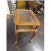 Image 5 : Curio Glass Top End Table Display Cabinet