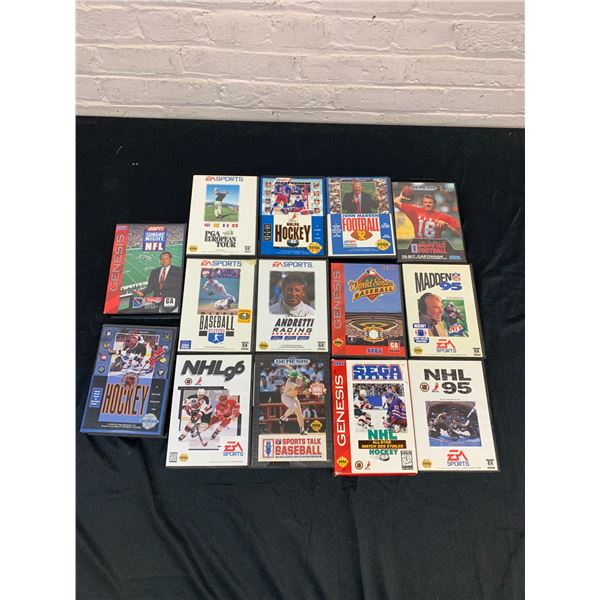 Lot of 14 SEGA Genesis Games (sports)