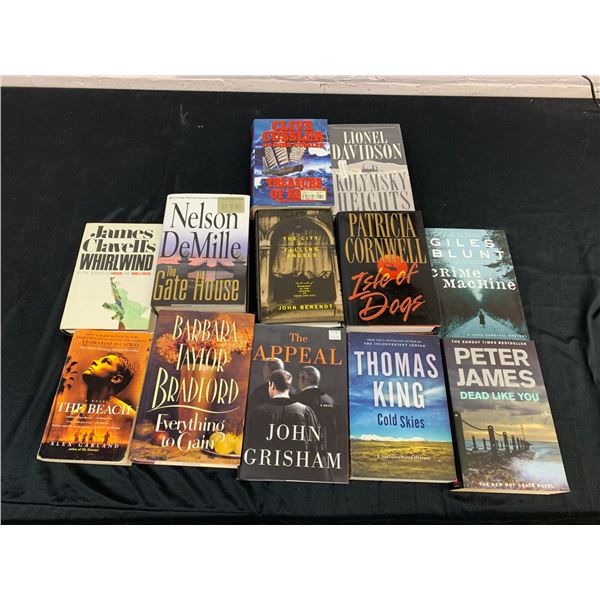 Lot of 12 Hardcover Books Peter James, Thomas King, Lionel Davidson, John Grisham, etc