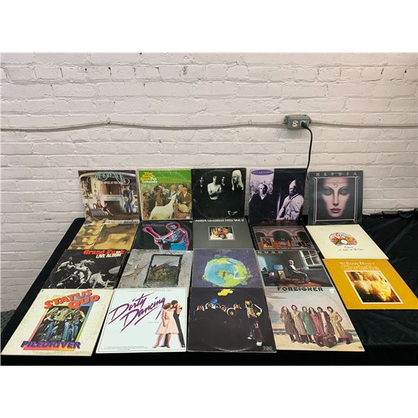Lot of 19 Vinyl Records LPs The Beach Boys, Dirty Dancing, Yellow River, RUSH, Medusa, Van Morrison
