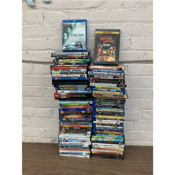 75+ DVD and Blu-Ray Movies Assorted Titles