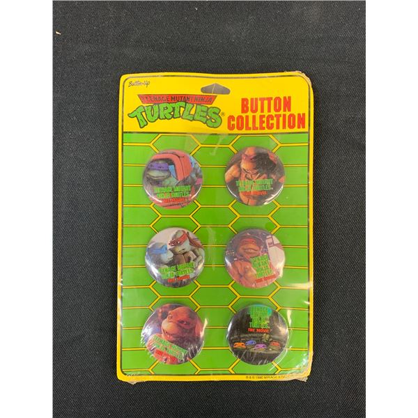 NEW 1990 Teenage Mutant Ninja Turtles TMNT Button Collection Mirage Studios
