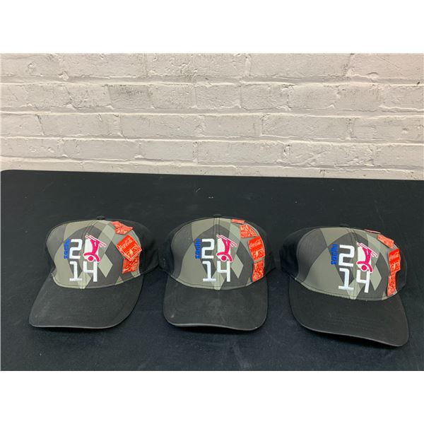 Lot of 3 2014 Sochi Winter Olympics Hockey McDonalds Hat Cap w/ 4 Coca Cola Pins