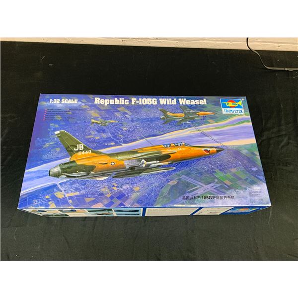 Trumpeter 1/32 Scale Republic F-105G Wild Weasel Model Kit #02202