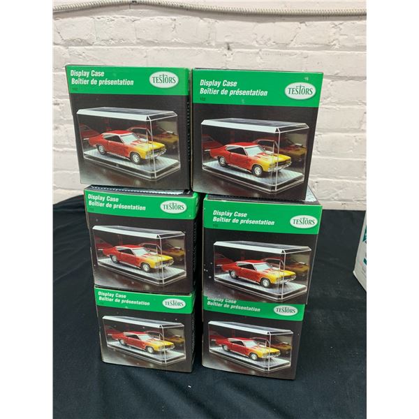 Lot of 6 Testors #102 Acrylic Display Cases NEW for 1/24 and 1/25 Scale Cars