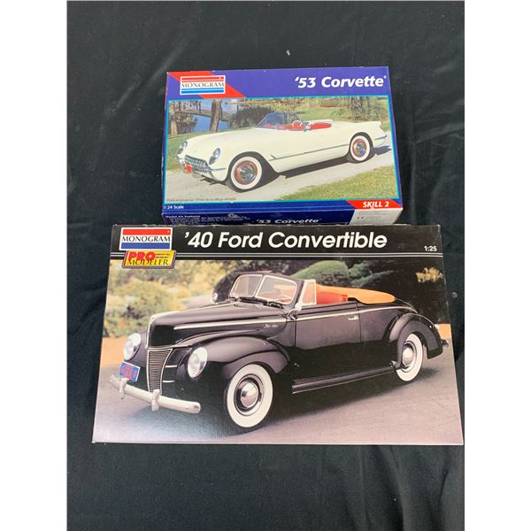 Lot of 2 Monogram Model Kits 1/25 Scale #85-5961 and #2291