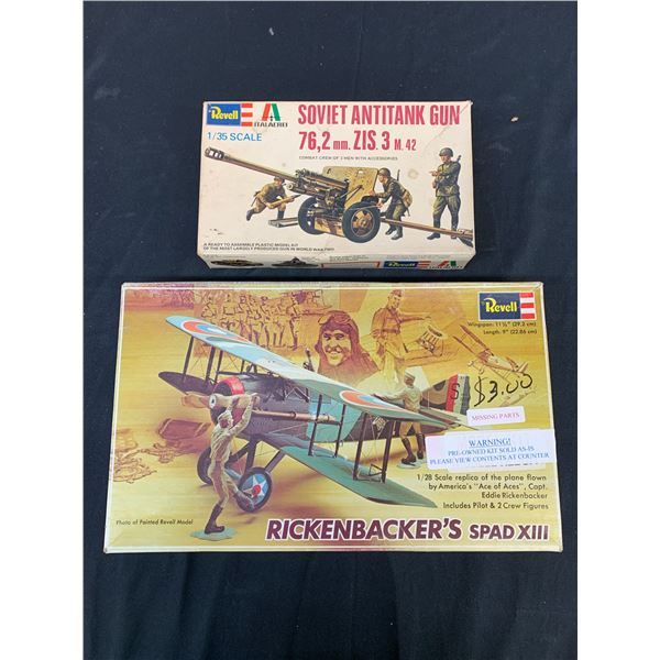 Lot of 2 Revell Model Kits 1/35 Scale #H2112 and 1/28 Scale #H-235
