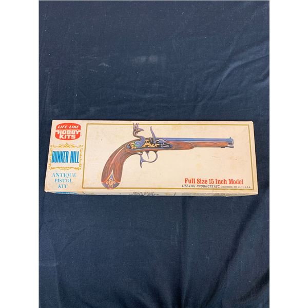 Life-Like Hobby Kits Bunker Hill Antique Pistol 15" Plastic Model Kit