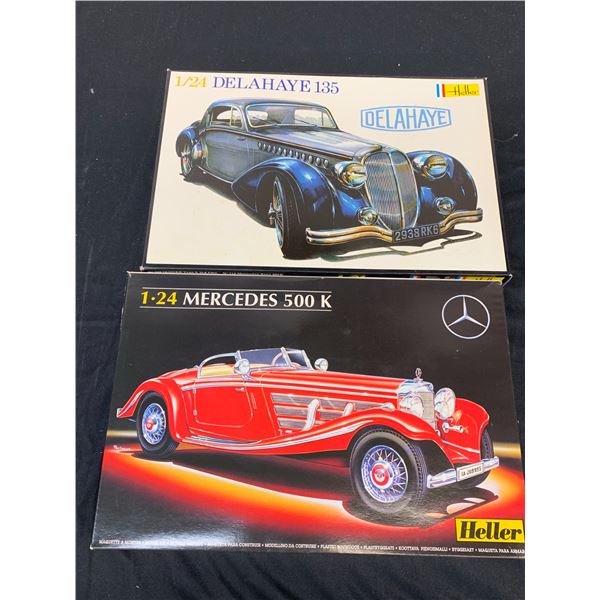 Lot of 2 1/24 Scale Heller Model Kits #80710 and #707
