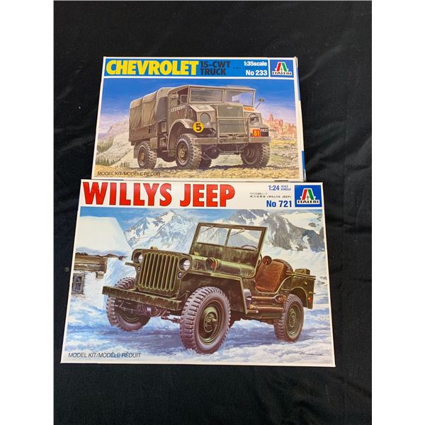 Lot of 2 Italeri Model Kits 1/35 Scale #233 and 1/23 Scale #721