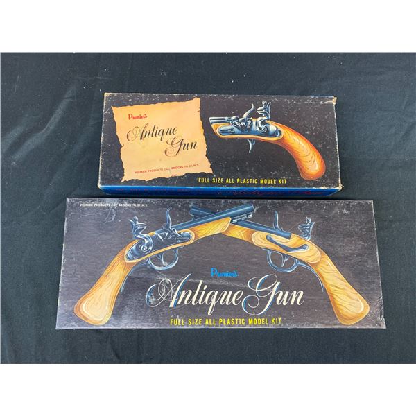 Lot of 2 Full Scale Model Kits 1/1 Scale Antique Gun Plastic Model Kit