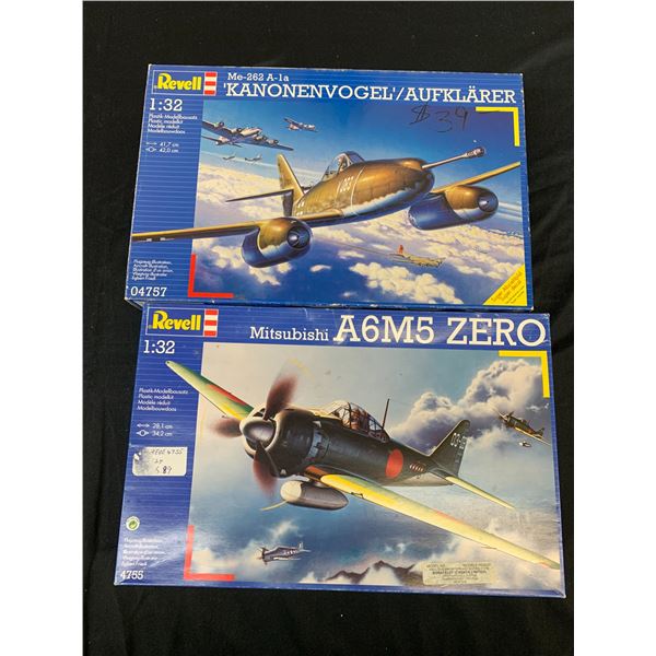 Lot of 2 Revell 1/32 Scale Model Kits #04757 and #4755