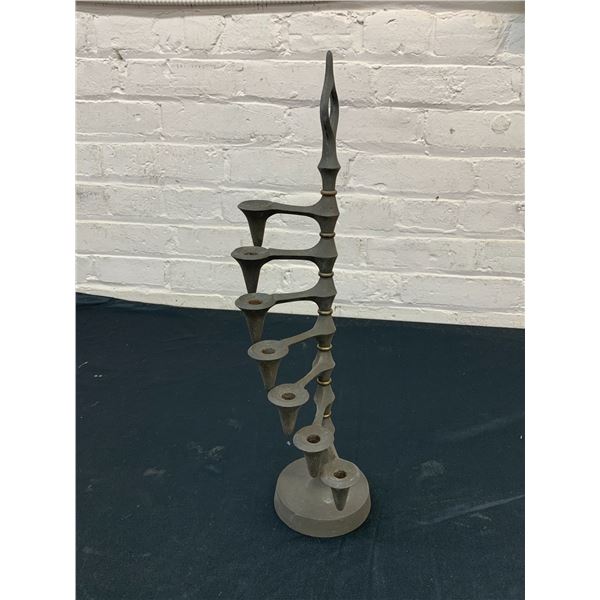 Marked Denmark Bansk __? Candelabra Spiral Candle Holder