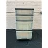 Image 2 : Plastic Rolling 3-Drawer Storage Cart