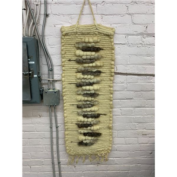 Knit / Wool Wall Tapestry 42" x 16"