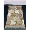 Image 1 : Knit Woven Tapestry Rug 24" x 34"