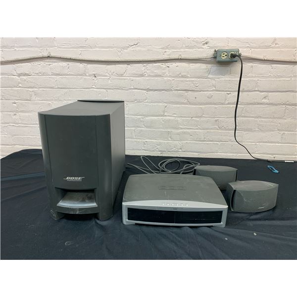 Bose Acoustimass 4pcs Subwoofer, Receiver and 2 Speakers Set