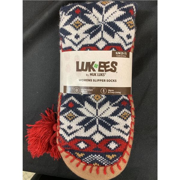 Lukees Muk Luks Womens Slipper Socks Size 5-7