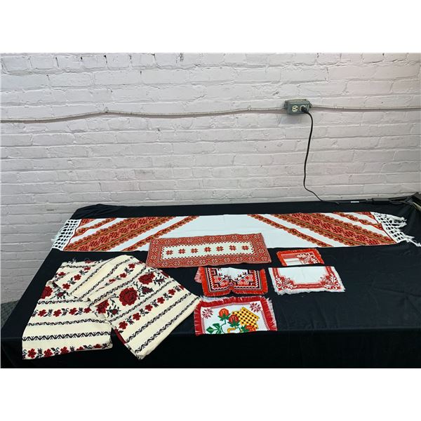 Ukrainian / Folk Pattern Table Runners, Napkins, etc