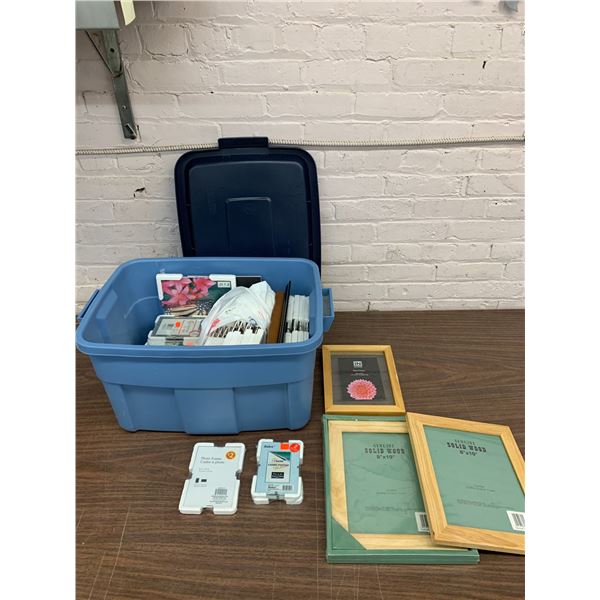Bin of Picture Frames Various Sizes, all New