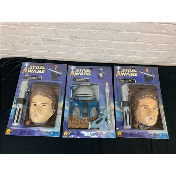 Jango Fett and Anakin Skywalker Accessory Kits by Rubies NOS