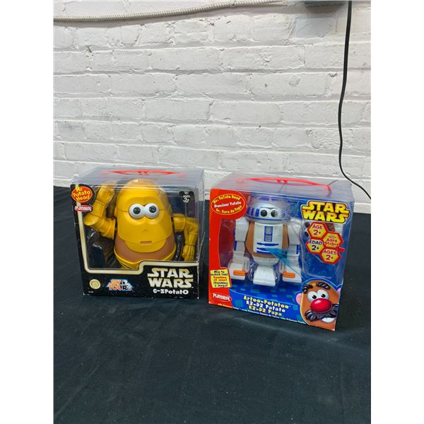 Lot of 2 Star Wars Mr Potato Head Toys R2D2 and C3P0