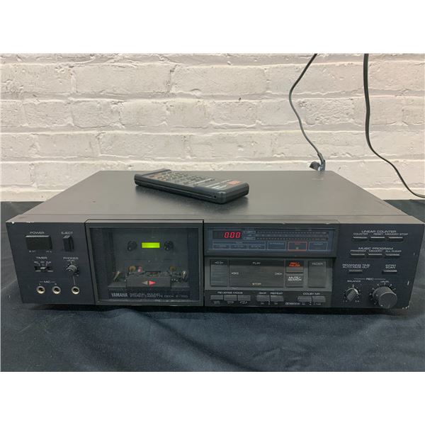 Yamaha Natural Sound Stereo Cassette Deck K-700 w Remote