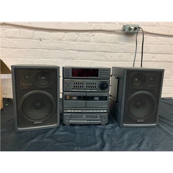 SONY Model HCD-H50 Compact Disc Deck Receiver & Speakers Set