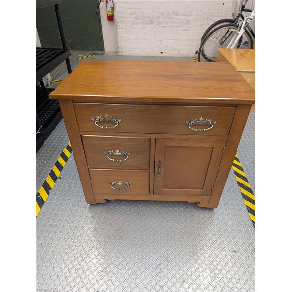 Vintage Wooden Sideboard Washstand Cabinet