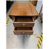 Image 9 : Drop Leaf End Table w/ 2 Drawers