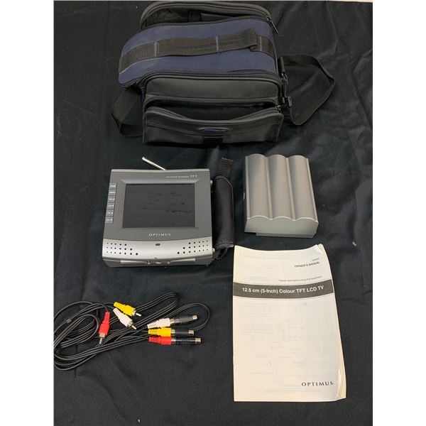 Optimus 12.5cm LCD TV w Bag