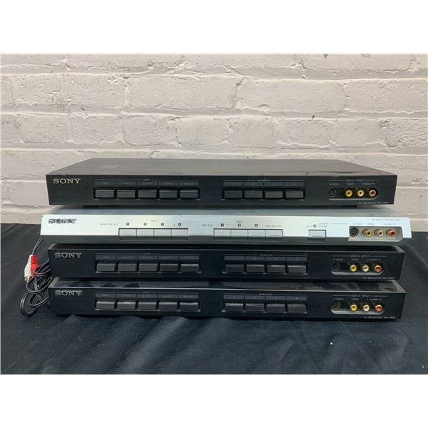 Lot of 4 SONY AV Selectors  SB-V66S and SB-V60S