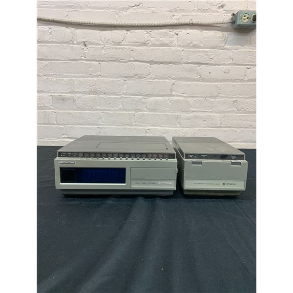 Lot of Hitachi Video Tuner VT-TU68A and Hitachi AC Adaptor / Charger A-V60A