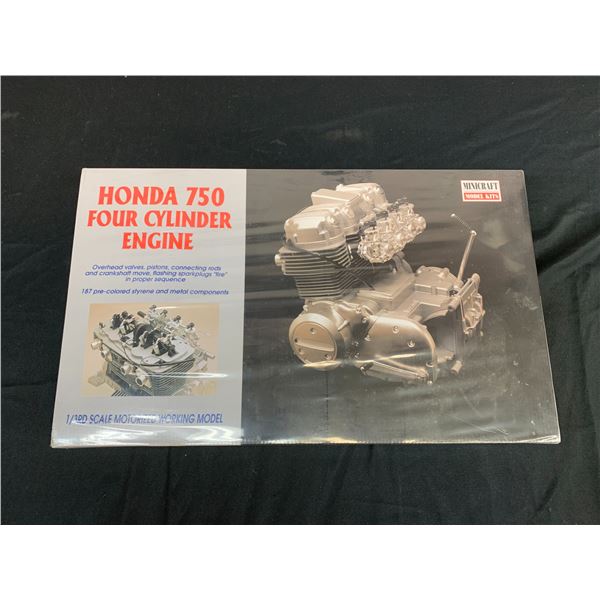 Honda 750 Four Cylinder Engine Minicraft Model Kit SEALED #11202 1/3 Scale