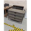 Image 1 : Wicker Rattan 3 Drawer Storage Chest