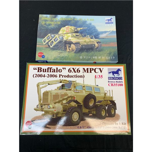 Lot of 2 Bronco Models 1/35  #CB35100 Scale and #CB-35002 Model Kits